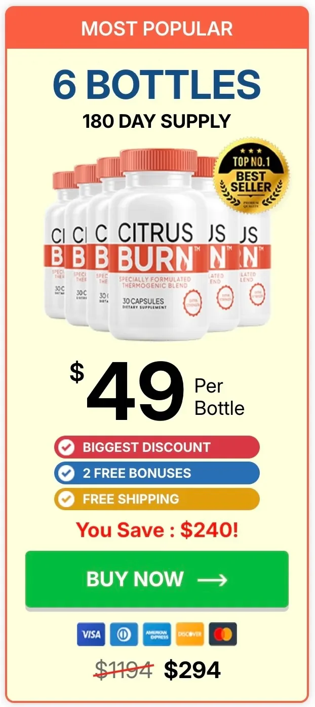 Limited time exclusive offer for CitrusBurn supplements