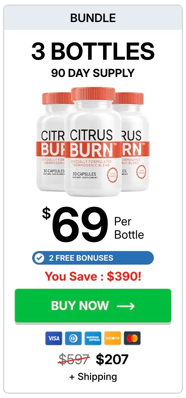Shop CitrusBurn exclusive offer and save on natural metabolism support