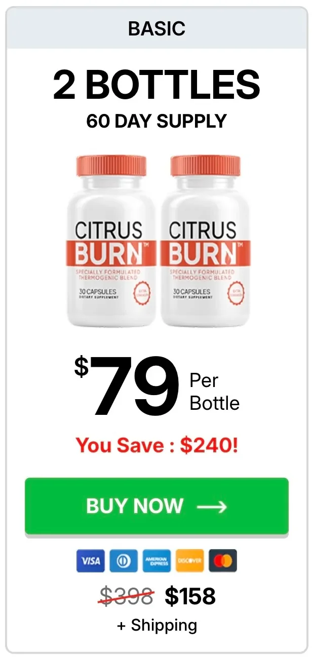 Claim your exclusive CitrusBurn discount offer before stocks run out